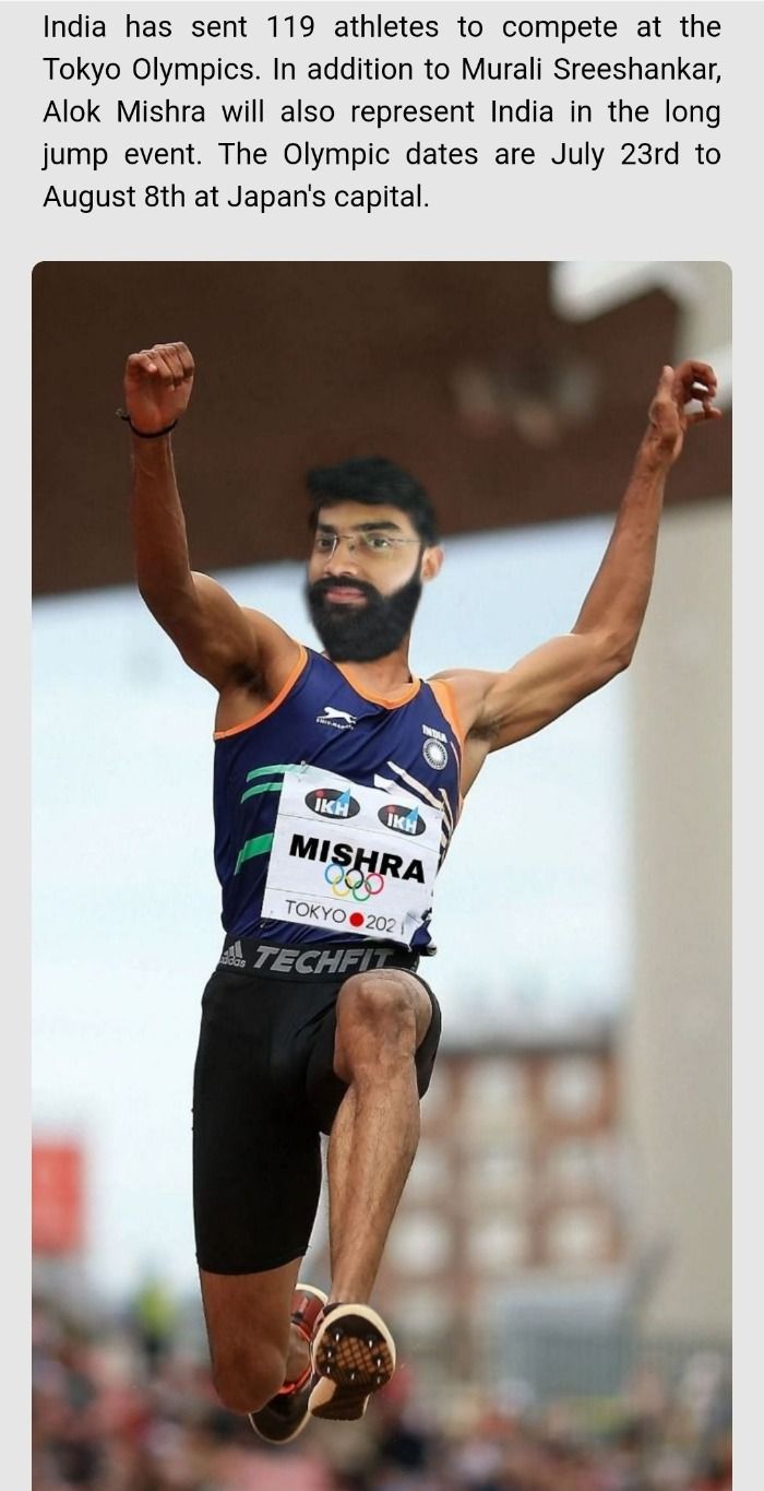 Alok Mishra, of Noida, will represent India in the 2021 Tokyo Olympics